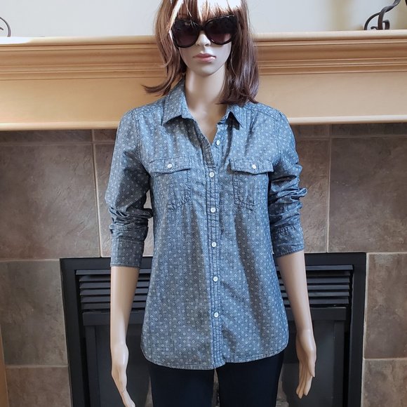 BUNDLE!!! HALOGEN outfit! Jeans & chambray shirt - size: 25 waist/XS - Picture 9 of 13